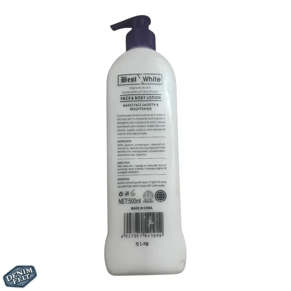 BEST WHITE Smoothing/Brightening Face & Body Lotion for Dry Skin | NEW!!‎